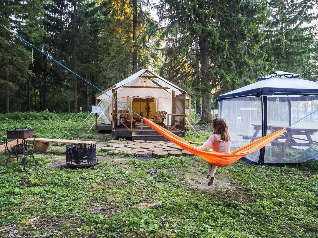 Глэмпинг Палатка в лесу